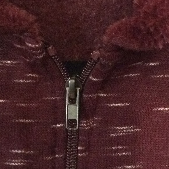 Burgundy zip hoodie - Picture 3 of 9